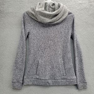 J Crew Factory Cowl Neck Sweater Womens Size XXS Gray Heathered